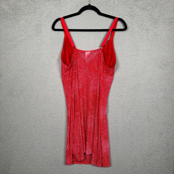 Dreamwear Lingerie Top Womens 3X Red Babydoll Slip Dress Sexy Lace Flowy Y2K - Picture 4 of 12